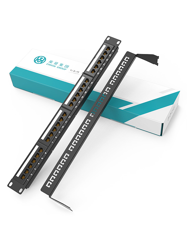 1U 24 Ports Network Patch Panel