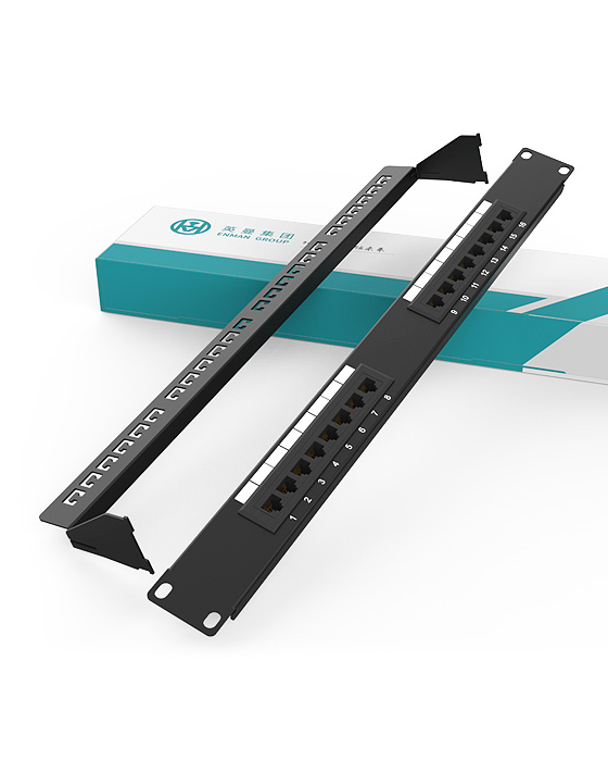 1U 16 Ports Network Patch Panel