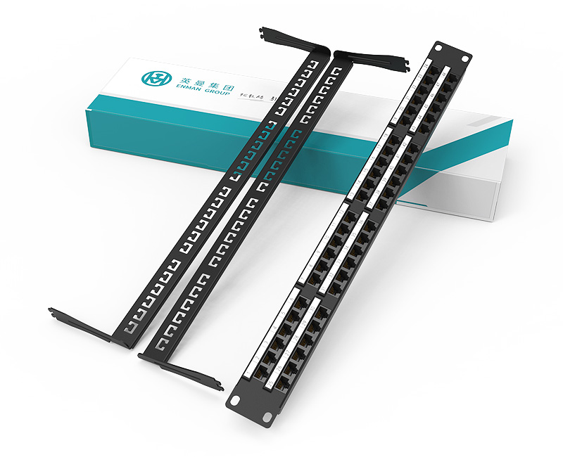 Enmane-1U 48 Ports Dustproof Network Patch Panel