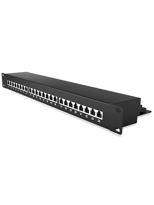 1U 24 Ports Network Patch Panel