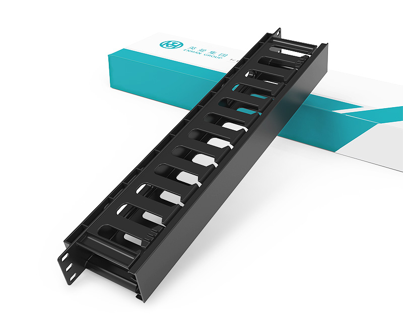 英曼19寸-1U24口塑料理線架，標準網絡工程塑料高韌性理線架，綜合布線機柜配件，電話網絡服務器配線架  Cable management