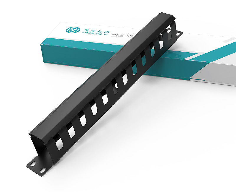 英曼19寸-1U24口金屬理線架，標準網絡工程金屬理線架，綜合布線機柜配件，電話網絡服務器配線架