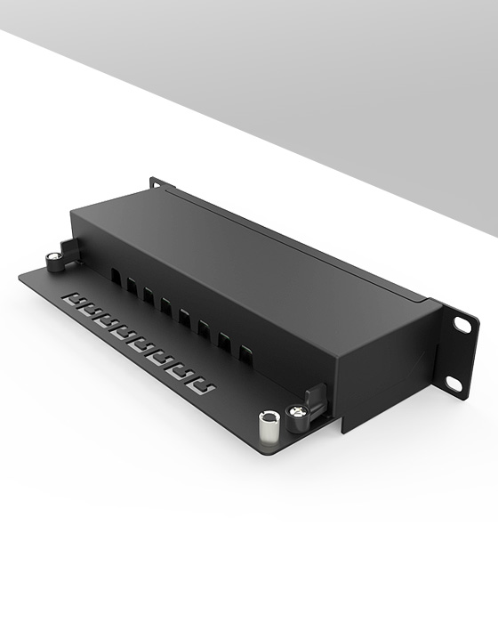 1U8口-防塵網絡配線架