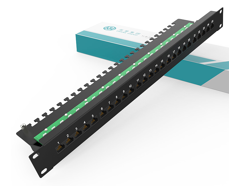 英曼1U25口-電話語音配線架，電信工程級2芯/4芯電話配線架 Dustproof Telephone Patch Panel