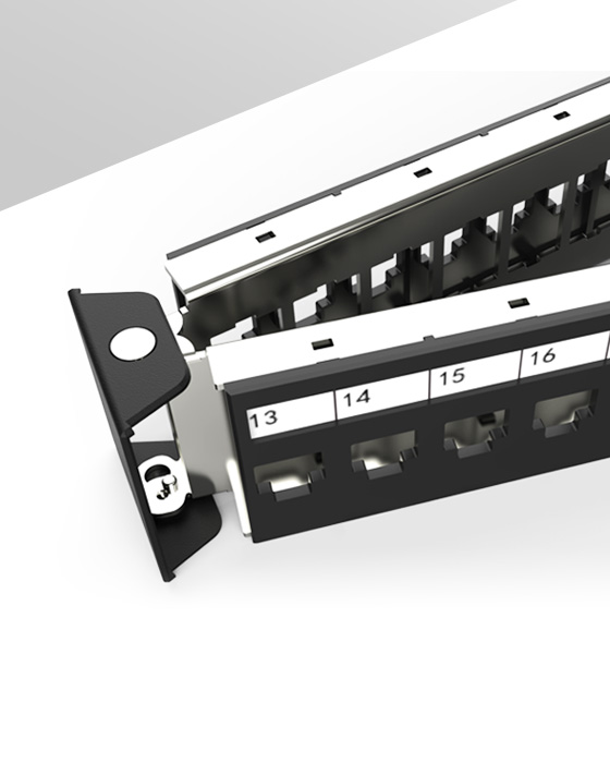 1U24口-屏蔽折彎空配架