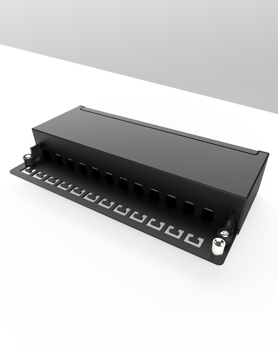 1U12口-防塵網絡配線架