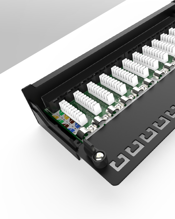 1U12口-防塵網絡配線架
