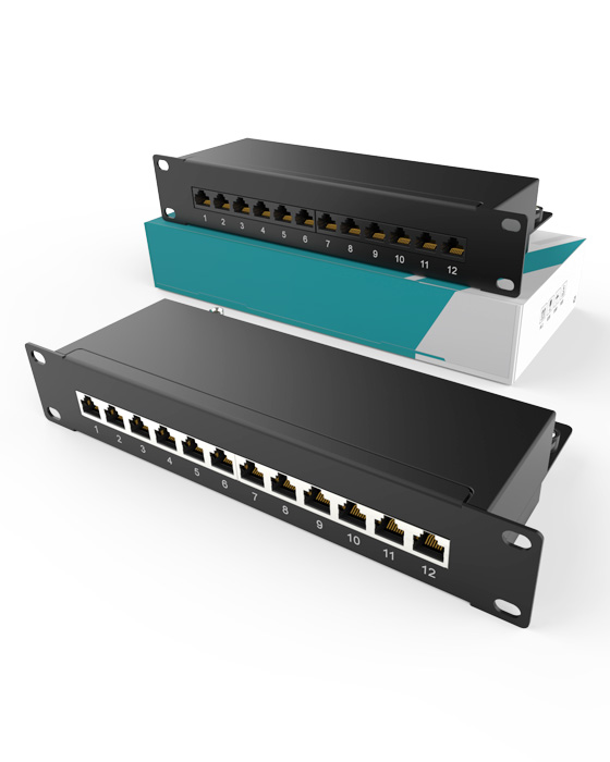 1U12口-防塵網絡配線架