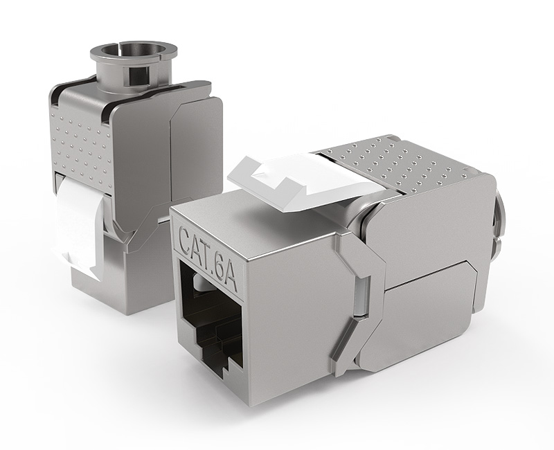 英曼鋅合金-屏蔽免打網(wǎng)絡(luò)模塊Keystone Jack