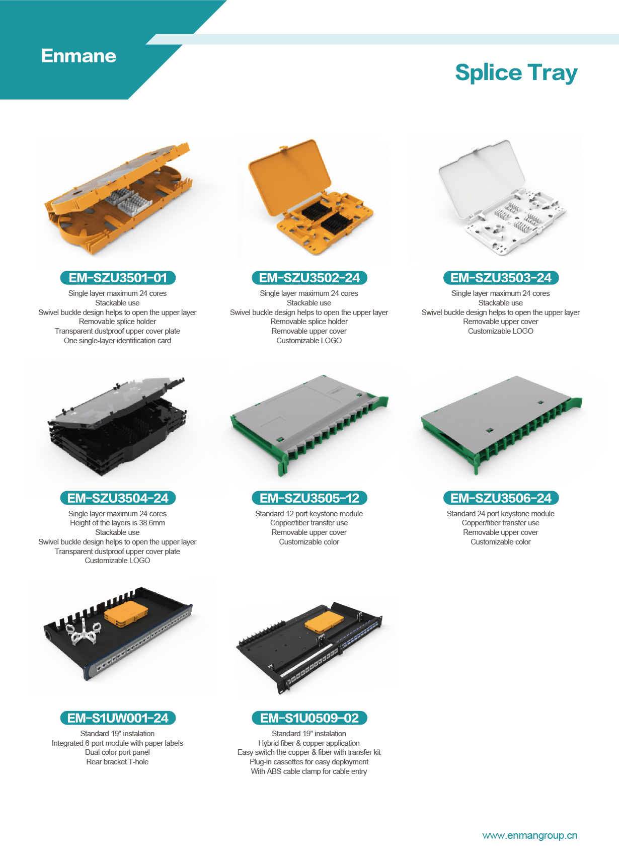 Fiber Optic Splice Tray