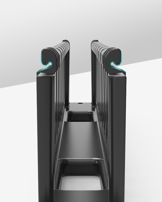 1U24口工程級(jí)塑料理線架