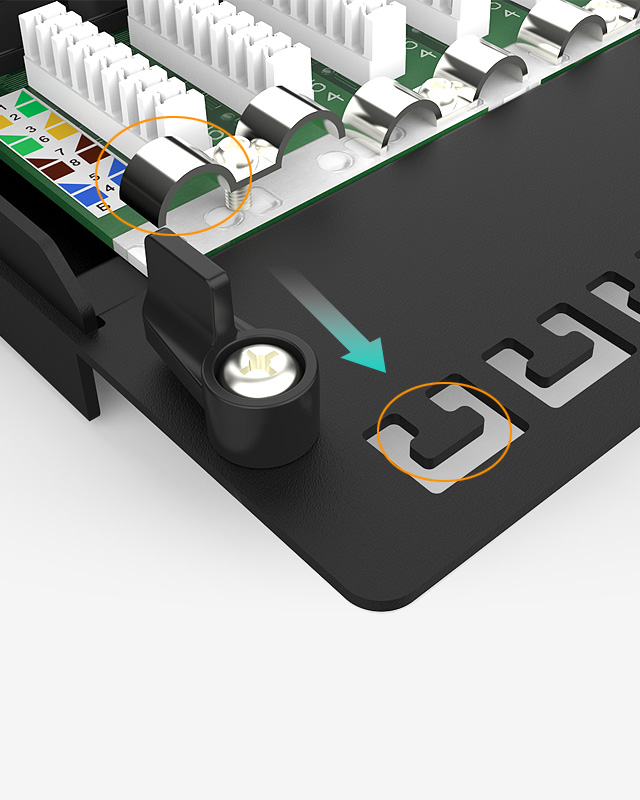 1U12口-防塵網絡配線架