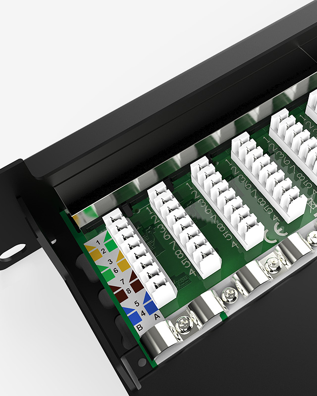 1U12口-防塵網絡配線架