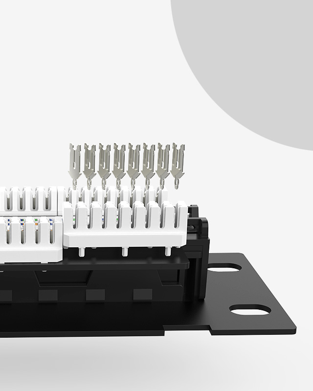 1U12口-防塵網(wǎng)絡(luò)配線(xiàn)架