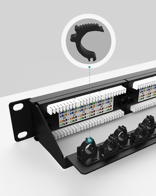1U16口-防塵網(wǎng)絡(luò)配線架