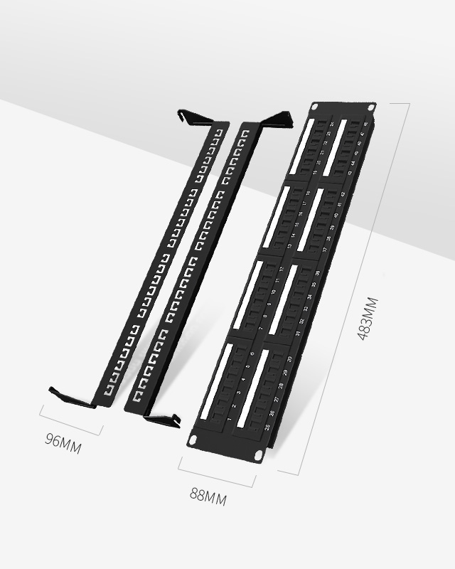2U48口-防塵網絡配線架